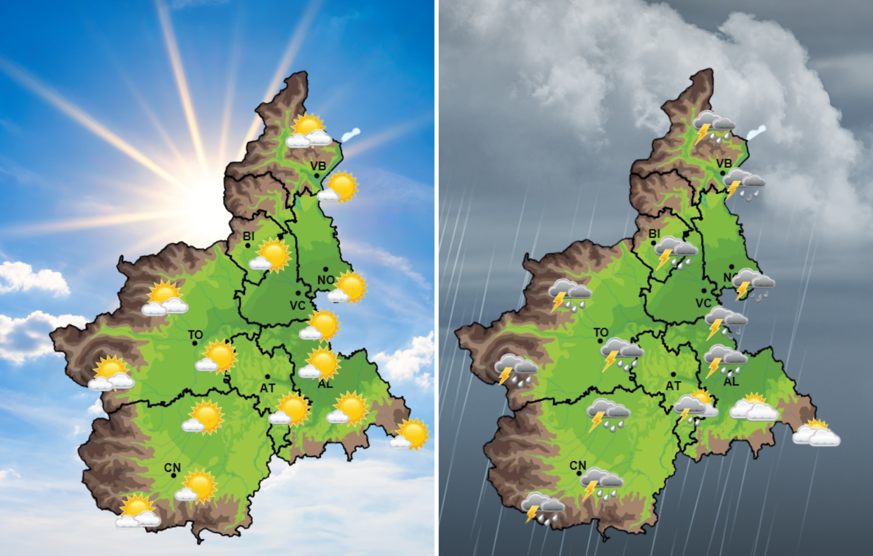 Meteo in Piemonte, il bel tempo è già finito? Torna la pioggia. E non solo...