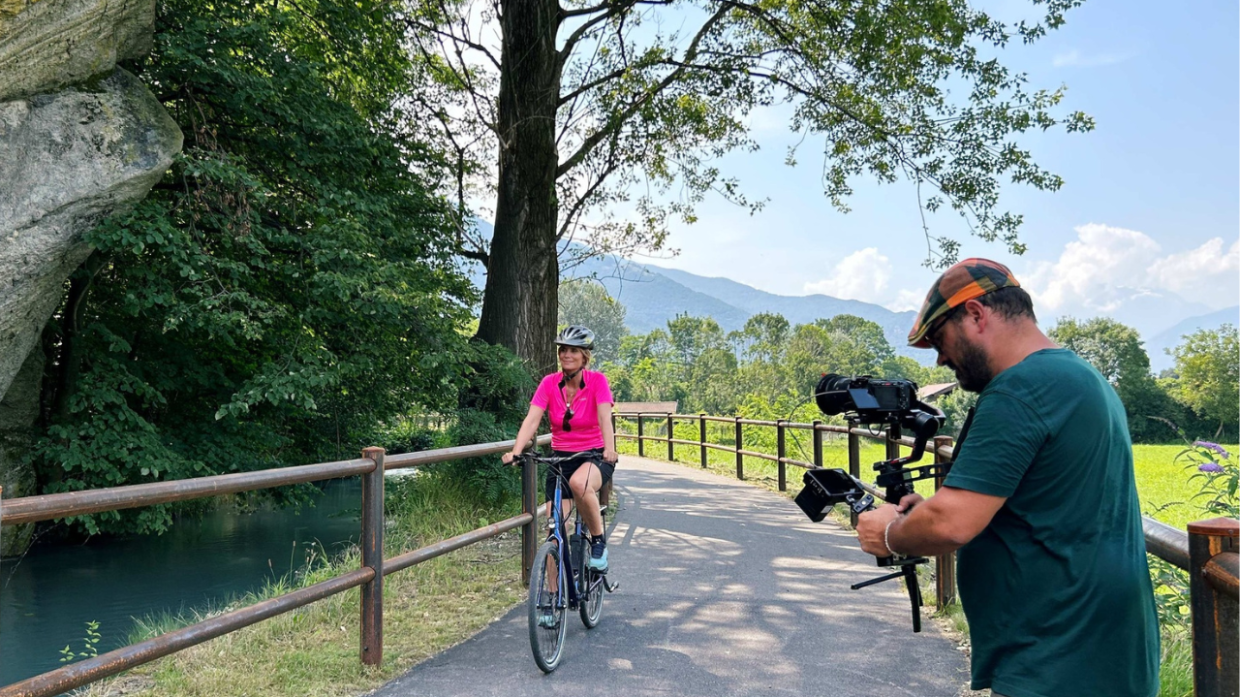 Il Canavese è in tv: Filippa Lagerback  alla scoperta della Via Francigena canavesana