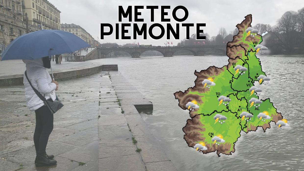 Meteo instabile in Piemonte, in arrivo forti temporali nel weekend 