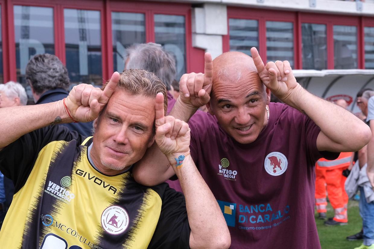 Marco Ferrante insieme a Jimmy Ghione