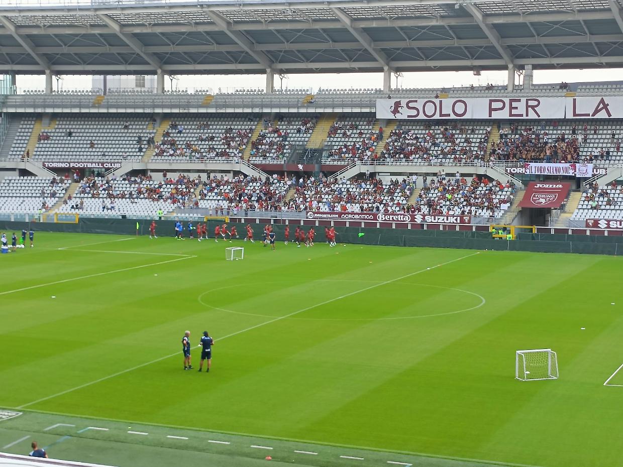 Allenamento a porte aperte allo stadio Olimpico Grande Torino