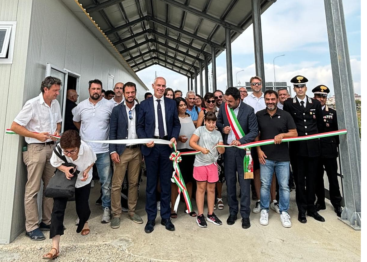 Taglio del nastro per il canale scolmatore di Moncalieri