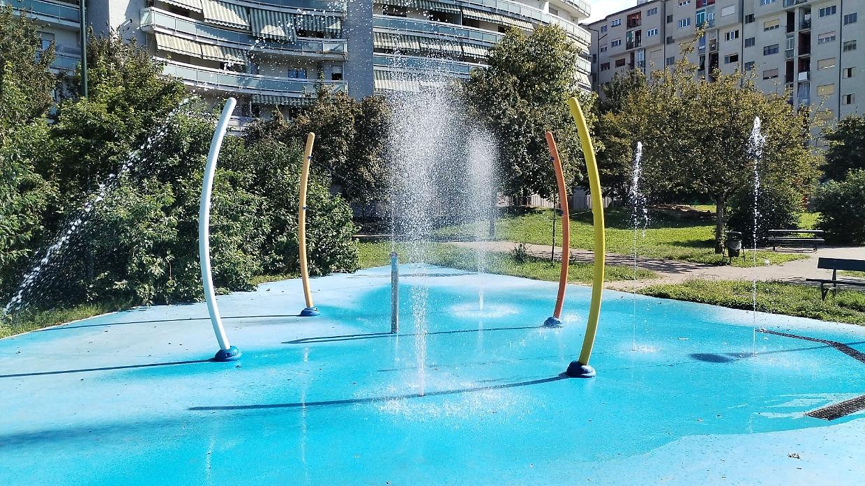 Riparati i giochi d'acqua al Madre Teresa