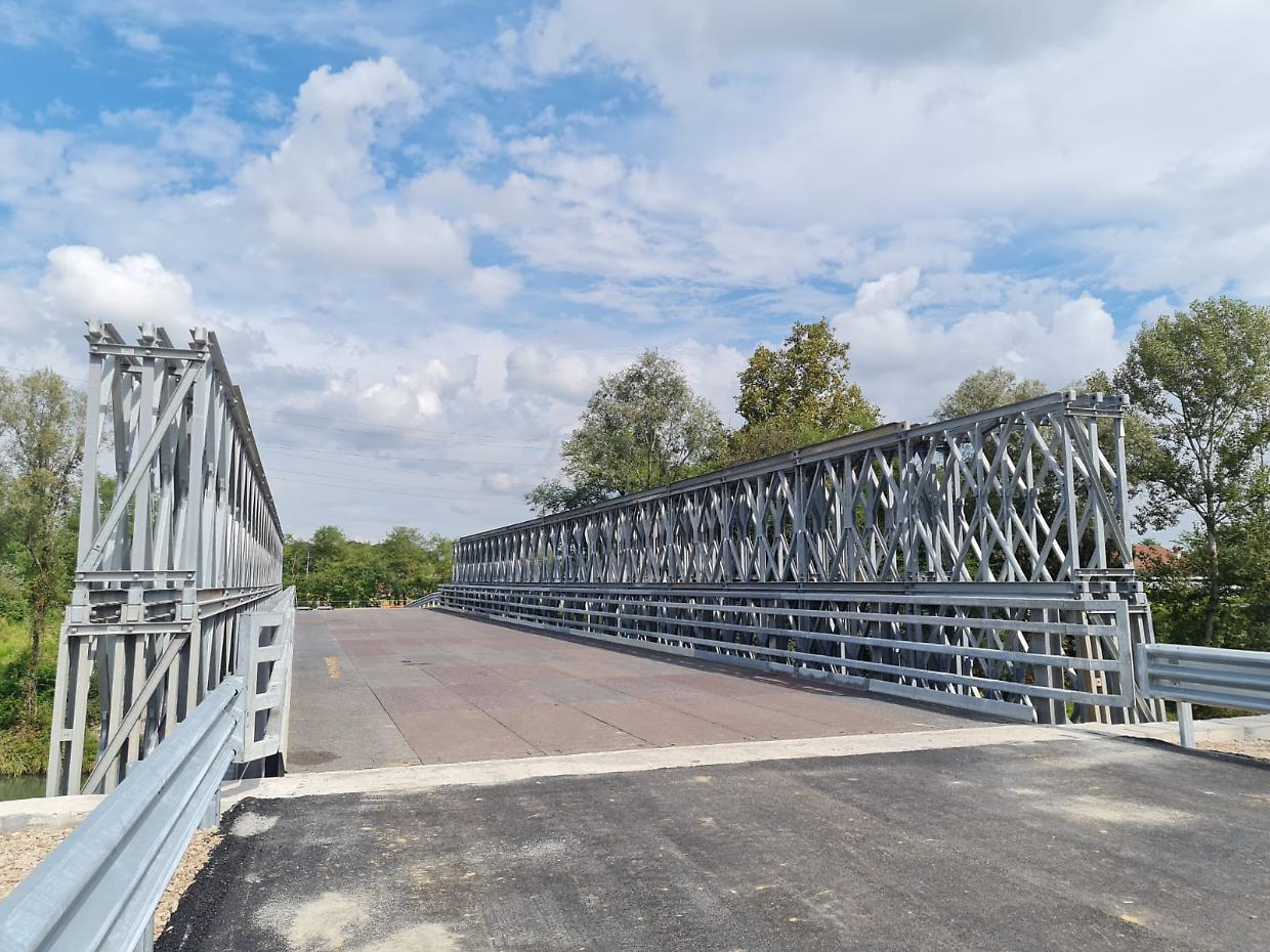 Venaria Reale: al via il nuovo ponte Bailey sul Ceronda