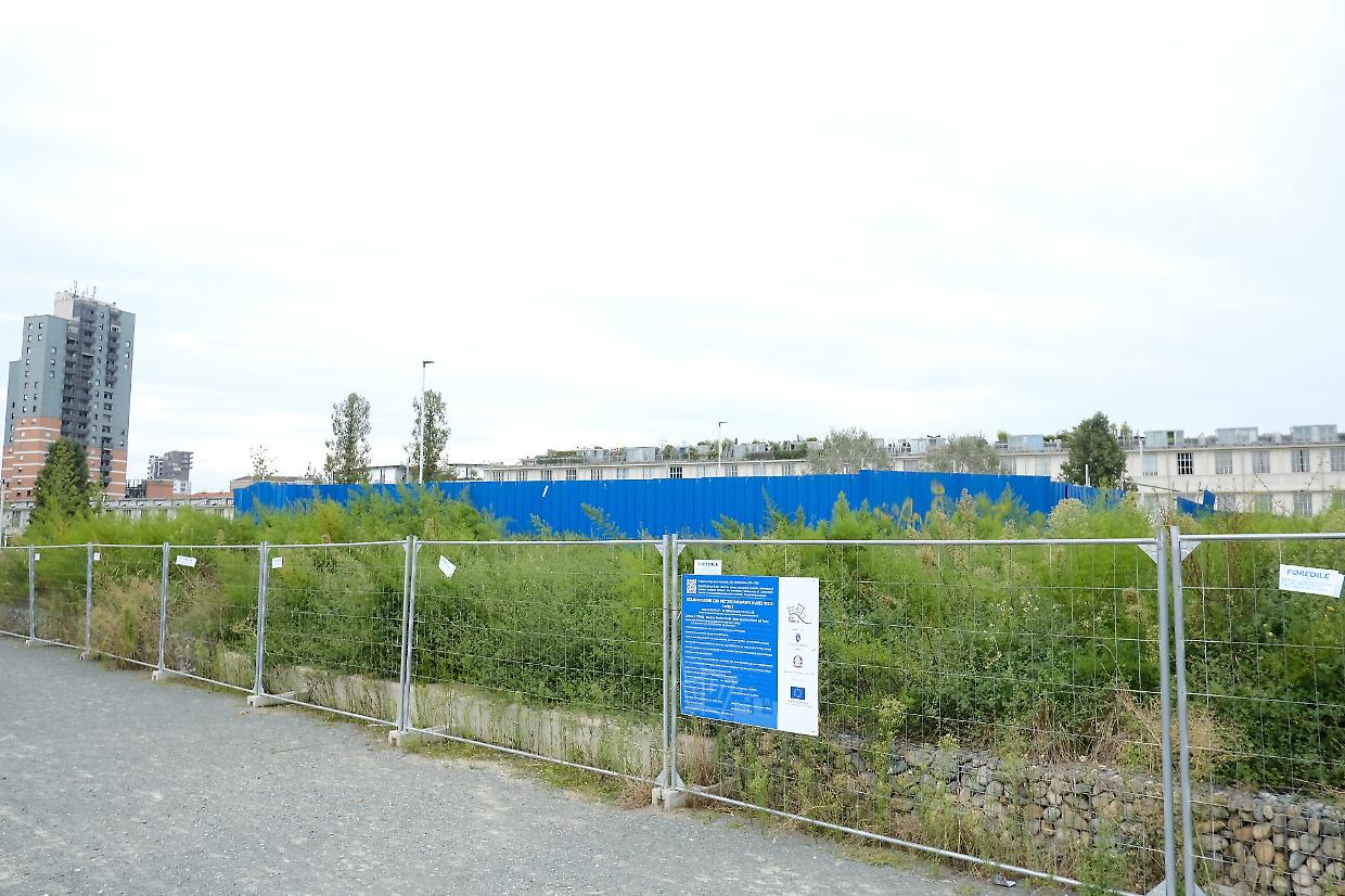 Parco Venturi, lavori al palo