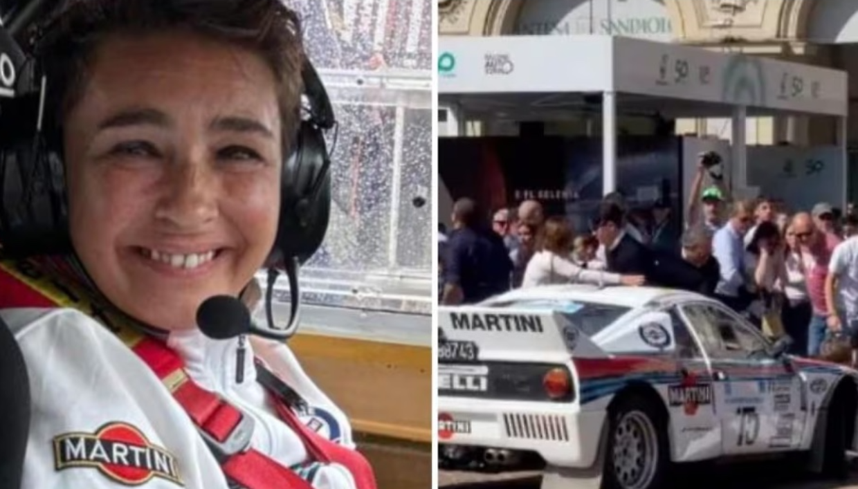 Barbara Riolfo, a sinistra. A destra, l'incidente