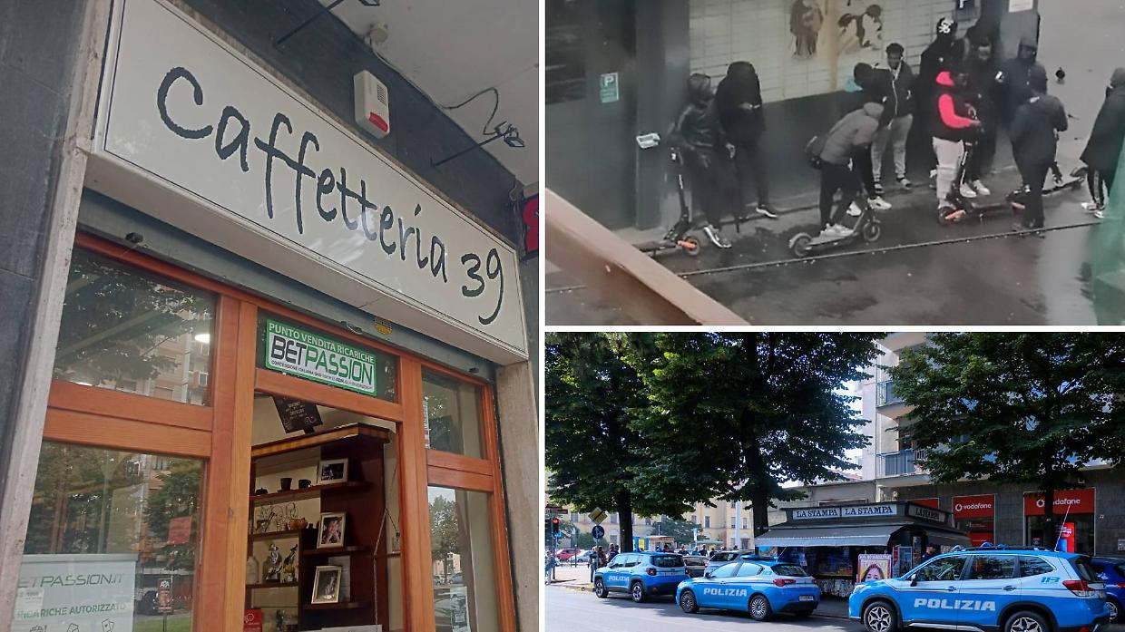 L'aggressione è avvenuta all'esterno della Caffetteria 39 di corso Maroncelli