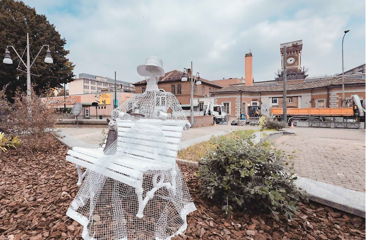  inaugurata l’aiuola realizzata con materiali di recupero a Torino