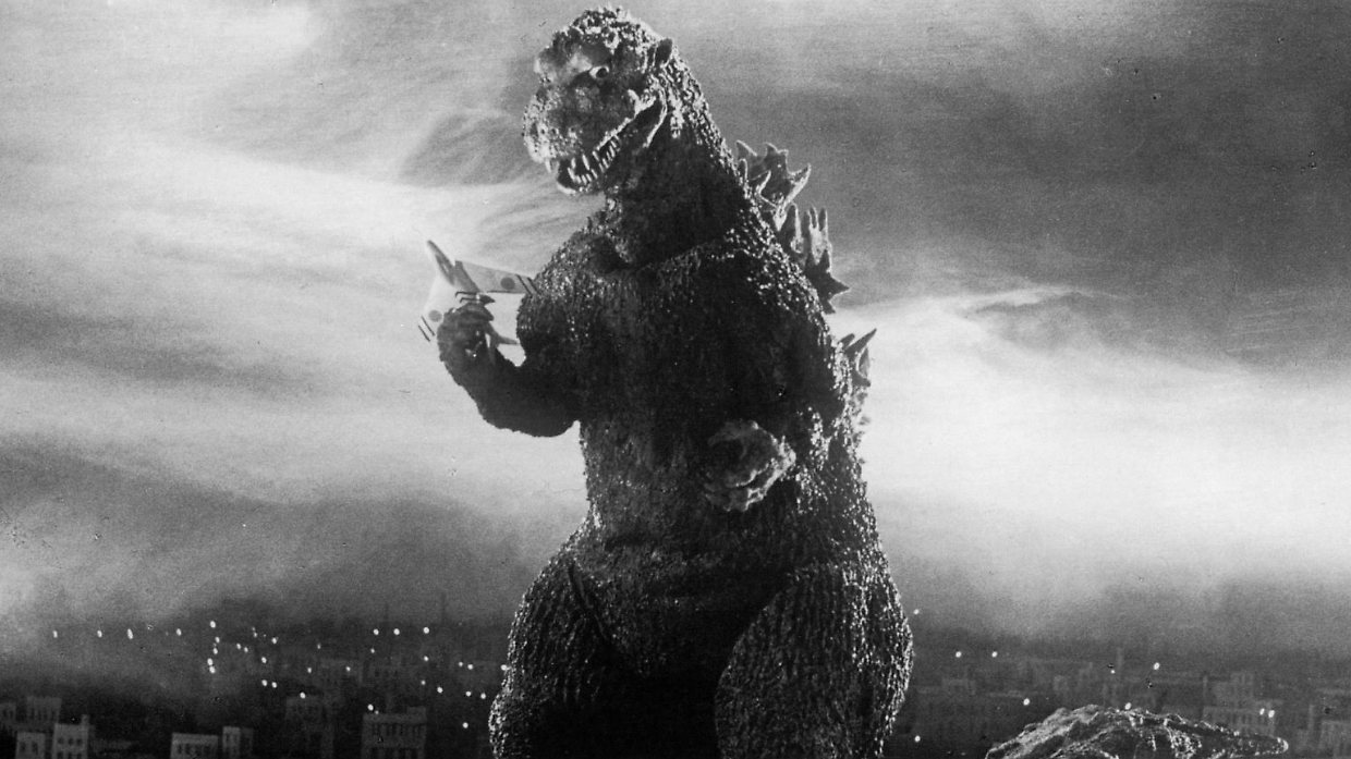 Una scena di “Godzilla”