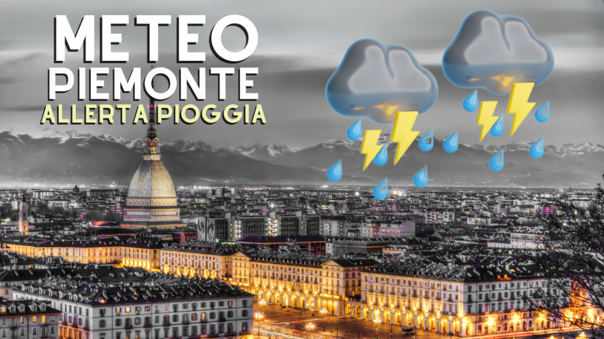 Meteo, piove sul Piemonte. E' già allerta gialla ma il peggio arriverà nel fine settimana