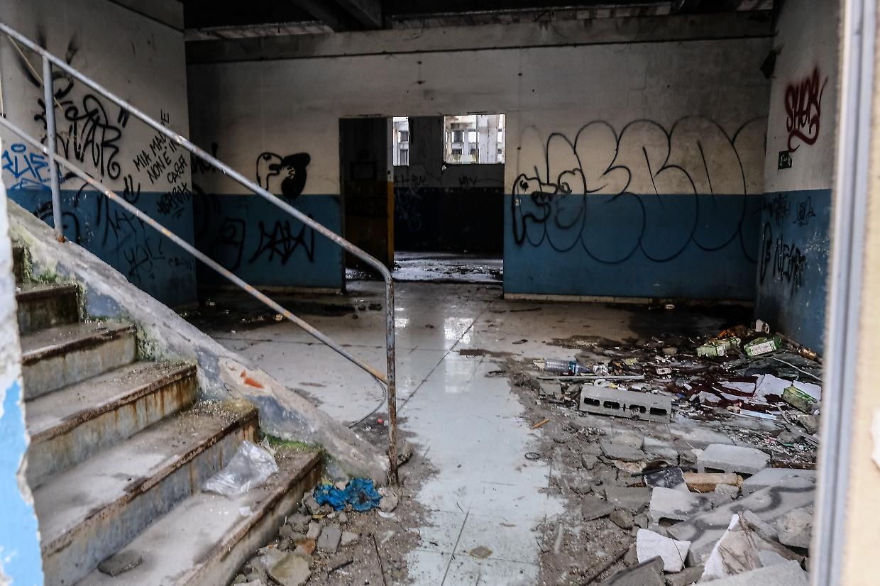 L'interno del Rock City di corso Dante, uno dei tanti luoghi abbandonati di Torino 