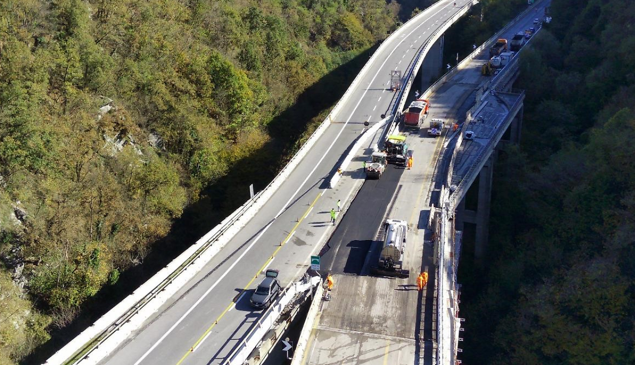 Il bypass realizzato a tempi record sulla Torino-Savona per consentire il passaggio da un viadotto all'altro in caso di emergenza