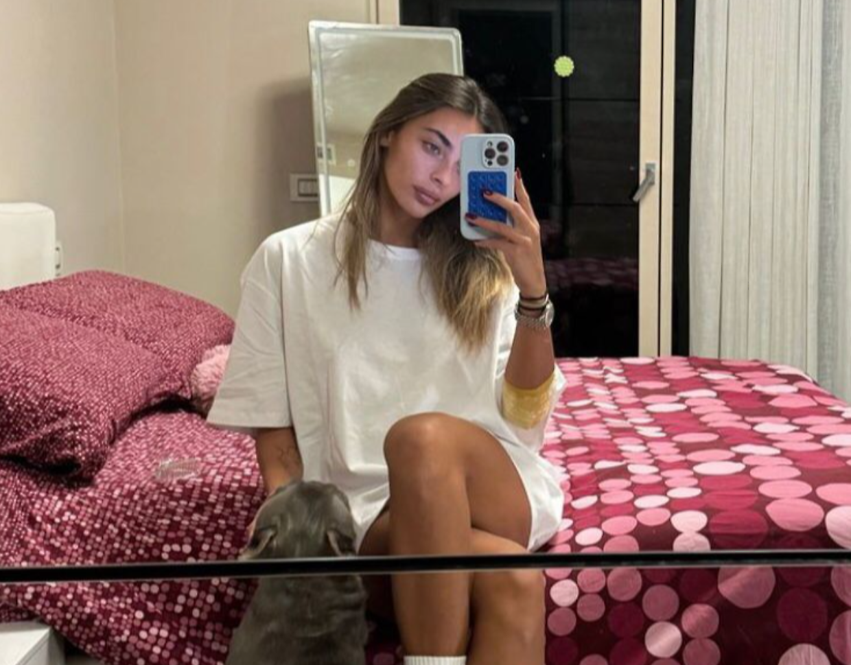 Chiara Frattesi e il suo Bulldog