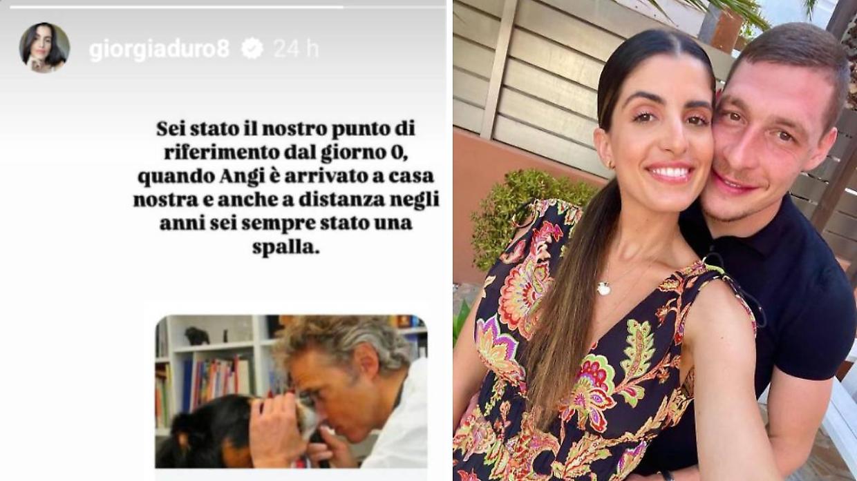 La "storia" apparsa sul profilo Instagram di Giorgia Duro, moglie di Belotti