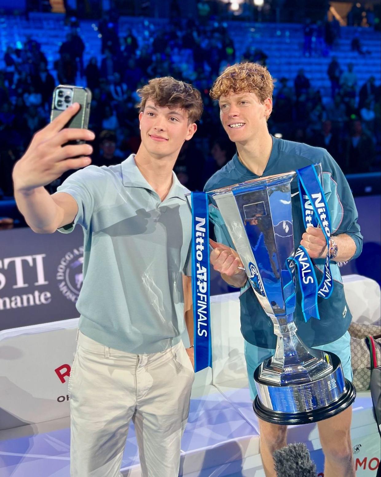 Oliver Bearman e Jannik Sinner (Fonte Instagram)