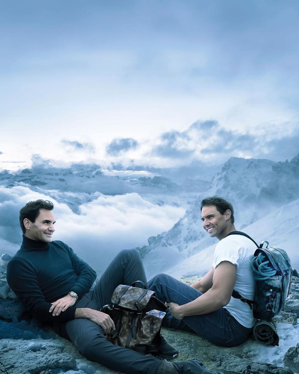 Roger Federer e Rafael Nadal (CREDIT LOUIS VUITTON)