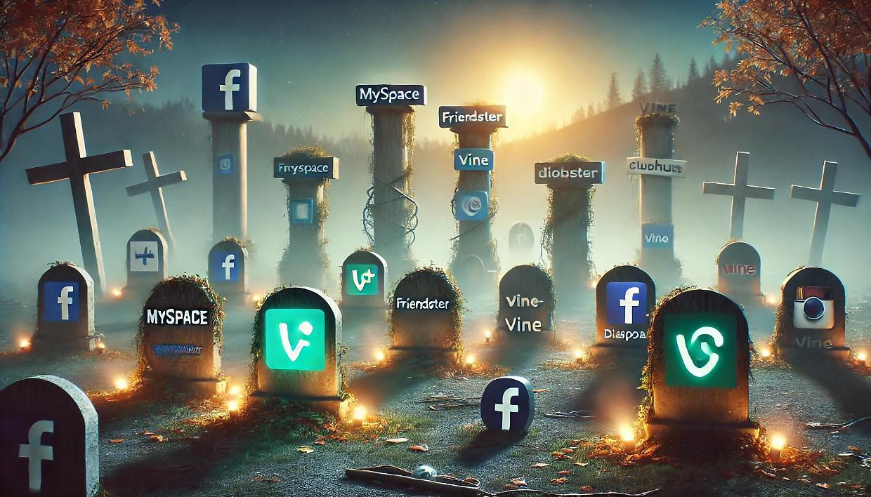 Il Cimitero dei Social: Storia (e lezioni) dai Network che non Ce l'Hanno Fatta