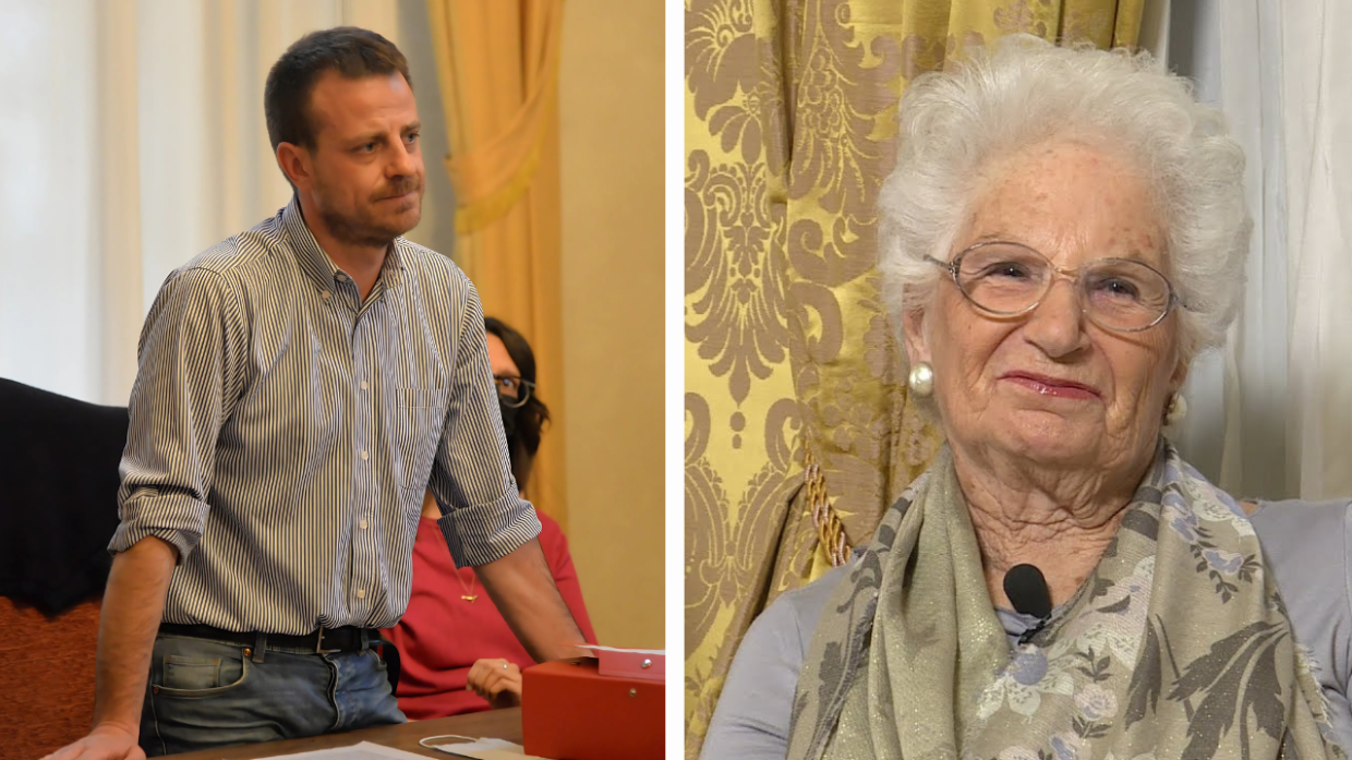 Luca Salvai e Liliana Segre