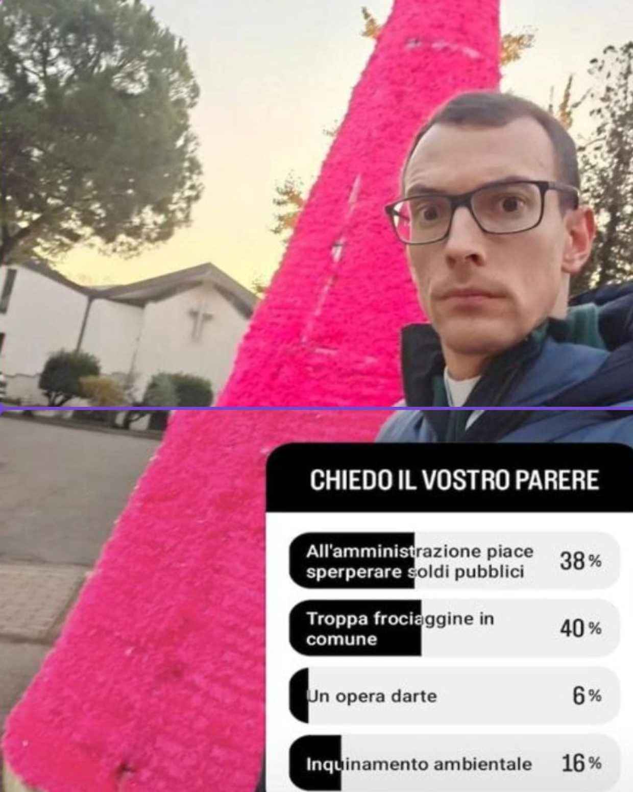 "Troppa frociaggine in Comune": polemica sul sondaggio del prete social Don Mazzei contro l'albero di Natale fucsia