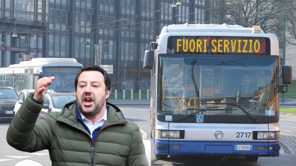 Ennesimo sciopero dei mezzi: «Stanno esagerando», la rabbia di Salvini