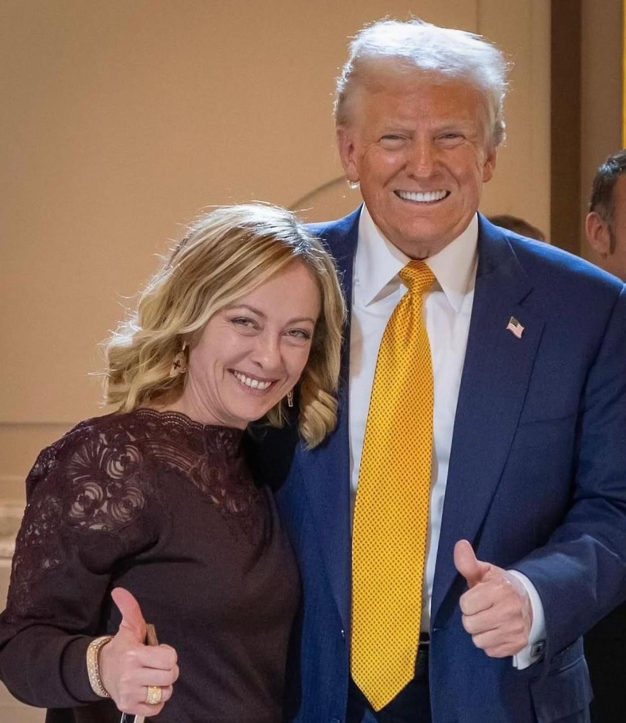 Giorgia Meloni e Donald Trump (Fonte Instagram)