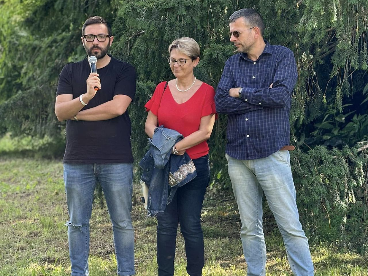L'assessore Raffaele Bianco con Marco Cucchietti, direttore de Le Serre