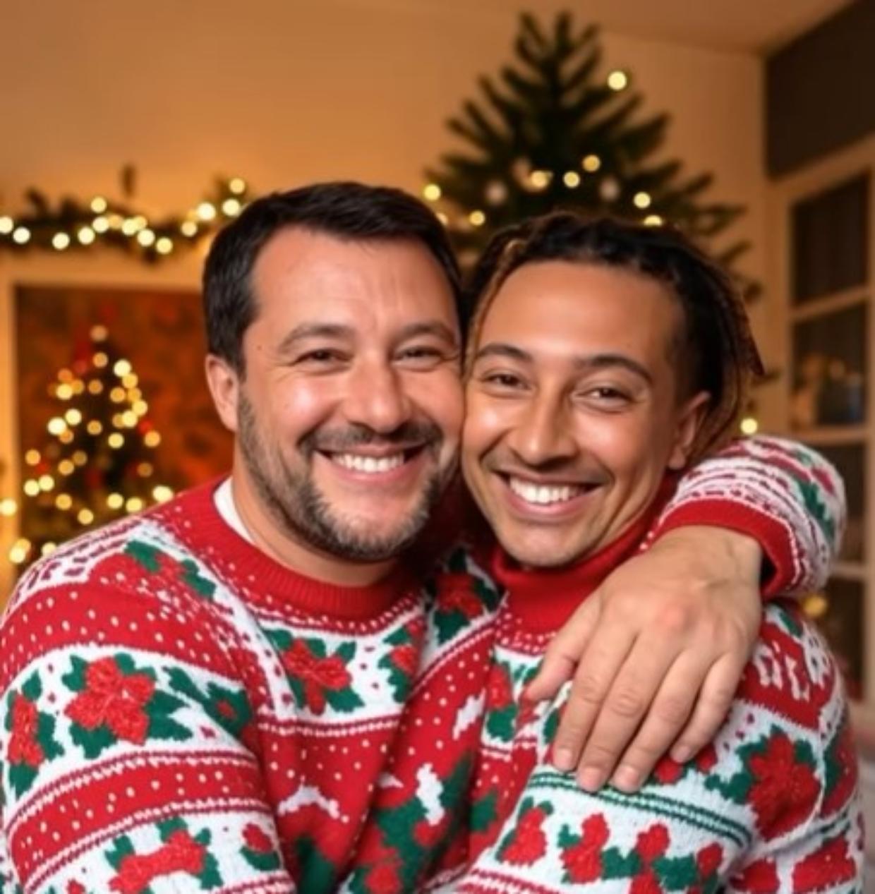E se a Natale tutto fosse possibile? Gli abbracci "impossibili" di Eman Russ spiazzano il web