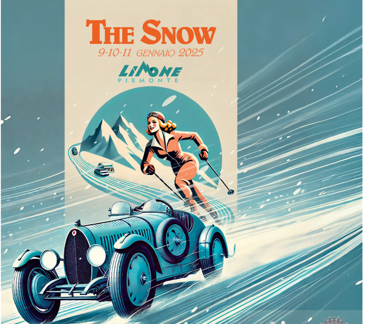 "The Snow 2025": l'eleganza delle auto d'epoca conquista Limone Piemonte