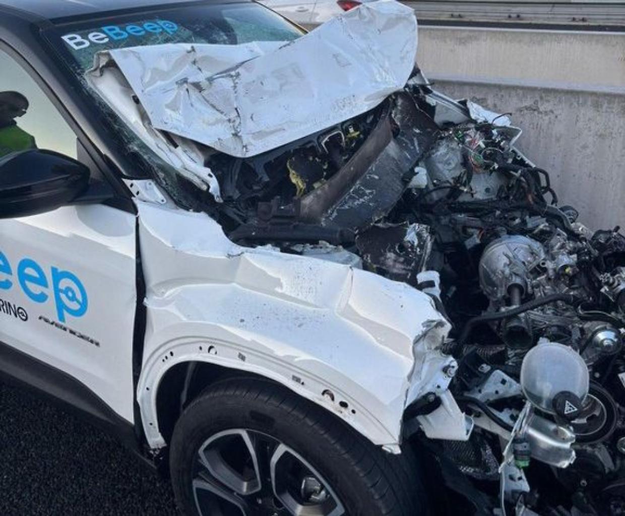 Incidente sulla sopraelevata di Moncalieri: traffico in tilt e un ferito