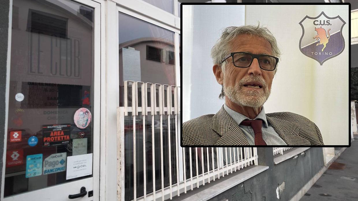 Nel riquadro, Riccardo D'Elicio, presidente del Cus Torino