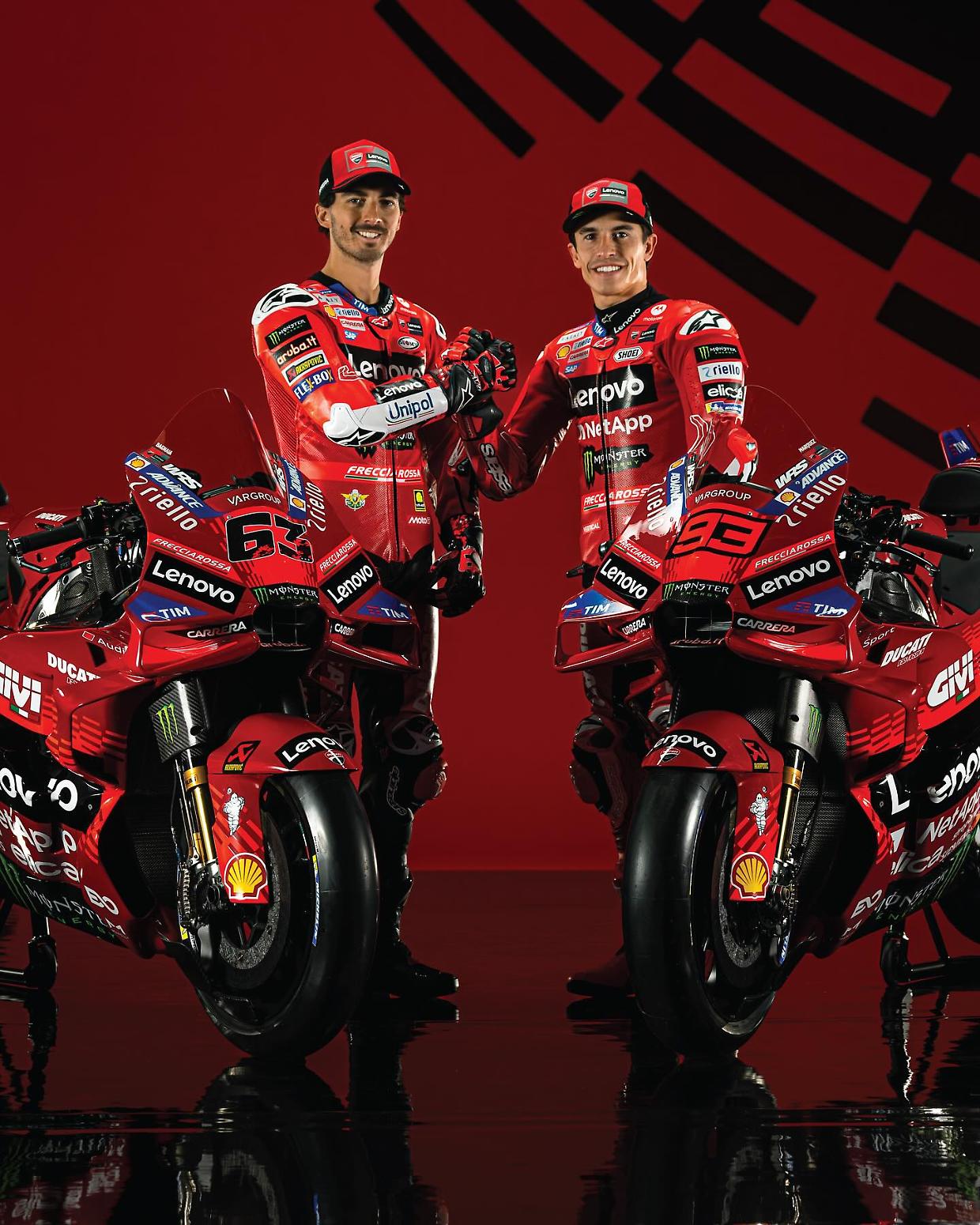 Ducati, le parole di Bagnaia e Marquez accendono il duello in casa