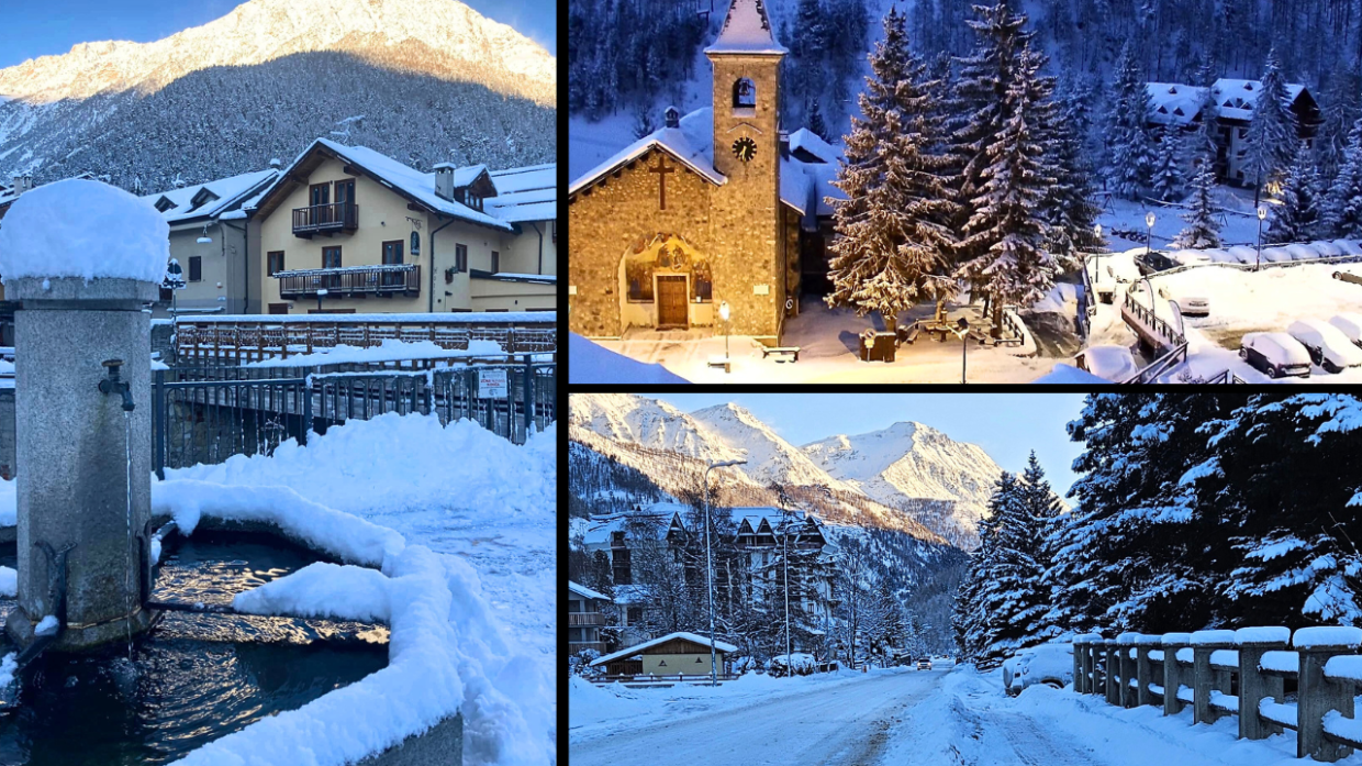 Meteo Piemonte, il ritorno della neve in montagna regala paesaggi da fiaba 