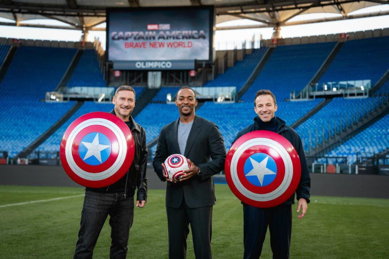 Del Piero e Totti protagonisti nel trailer del nuovo Captain America: Brave New World [VIDEO]