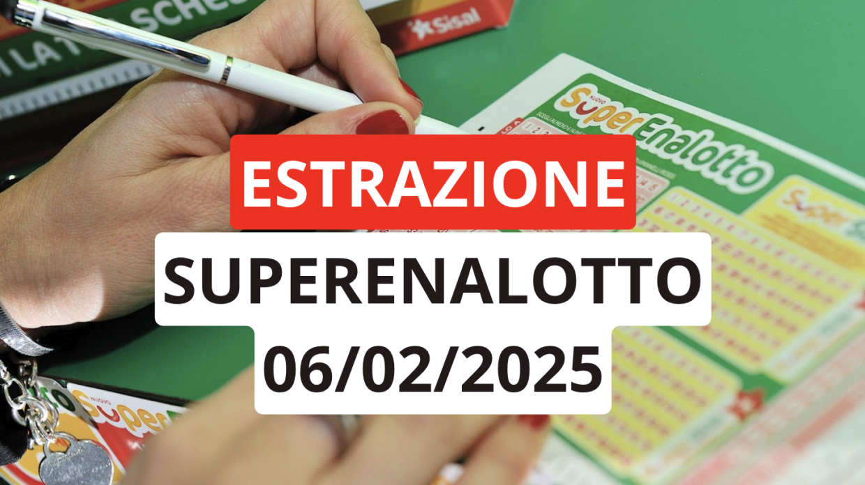 Estrazione Superenalotto, ecco i numeri vincenti di gioved&igrave; 6 febbraio 2025