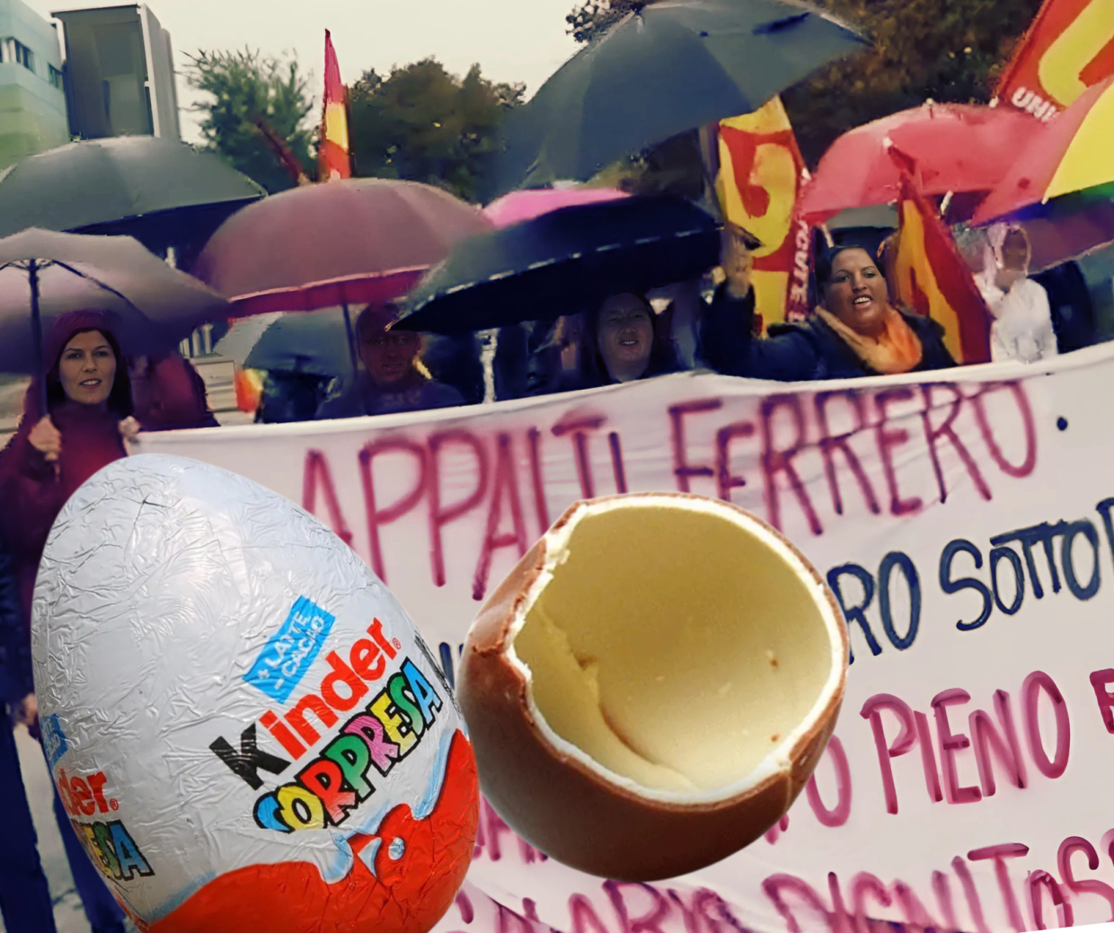 Le operaie (da 5 euro l'ora) dei Kinder Sorpresa chiedono un milione alla Ferrero