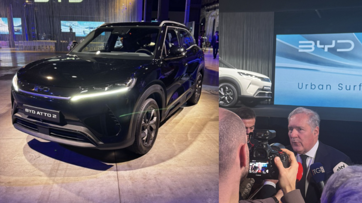 BYD sbarca a Torino, Altavilla: "Produrre qui? Per il momento no"