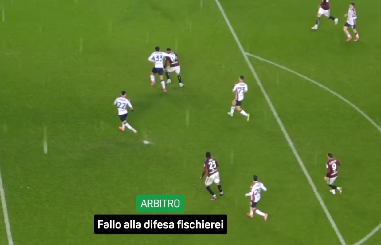"Fischierei fallo alla difesa": l'audio shock di Feliciani in Toro-Genoa