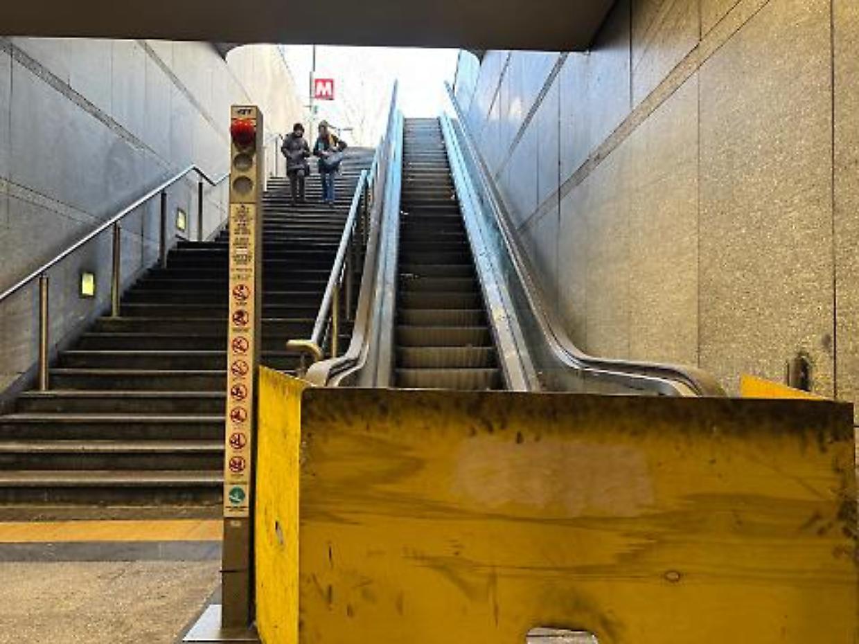Dopo 700 giorni di attesa, ripartono i lavori alla scala mobile della metro Pozzo Strada