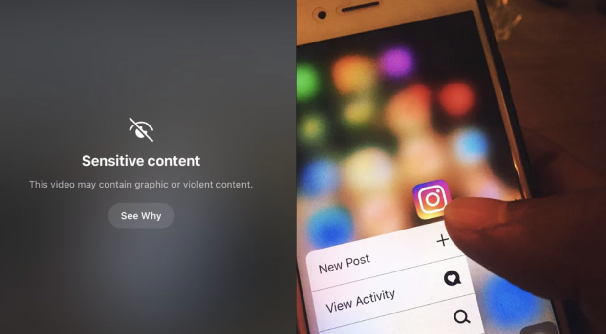 Problema su Instagram (e non solo) che inonda la pagina principale di contenuti violenti e espliciti