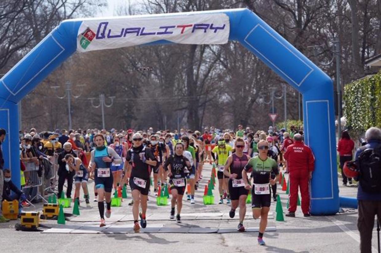 Gara di duathlon a Santena