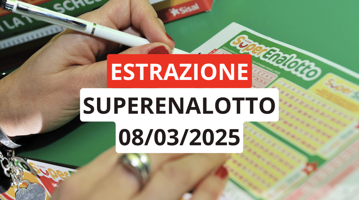 Estrazione Superenalotto, ecco i numeri vincenti di sabato 8 marzo 2025