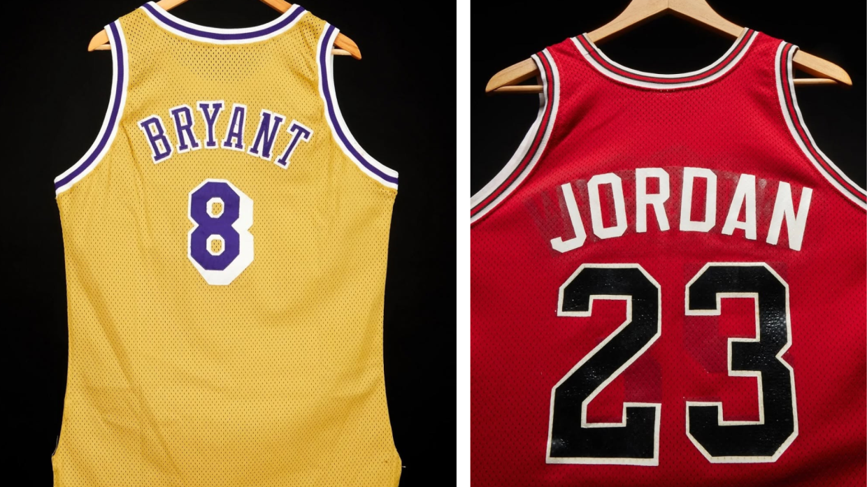 Le prime maglie di Michael Jordan e Kobe Bryant, Sotheby's le mette all'asta: la stima del profitto è da capogiro
