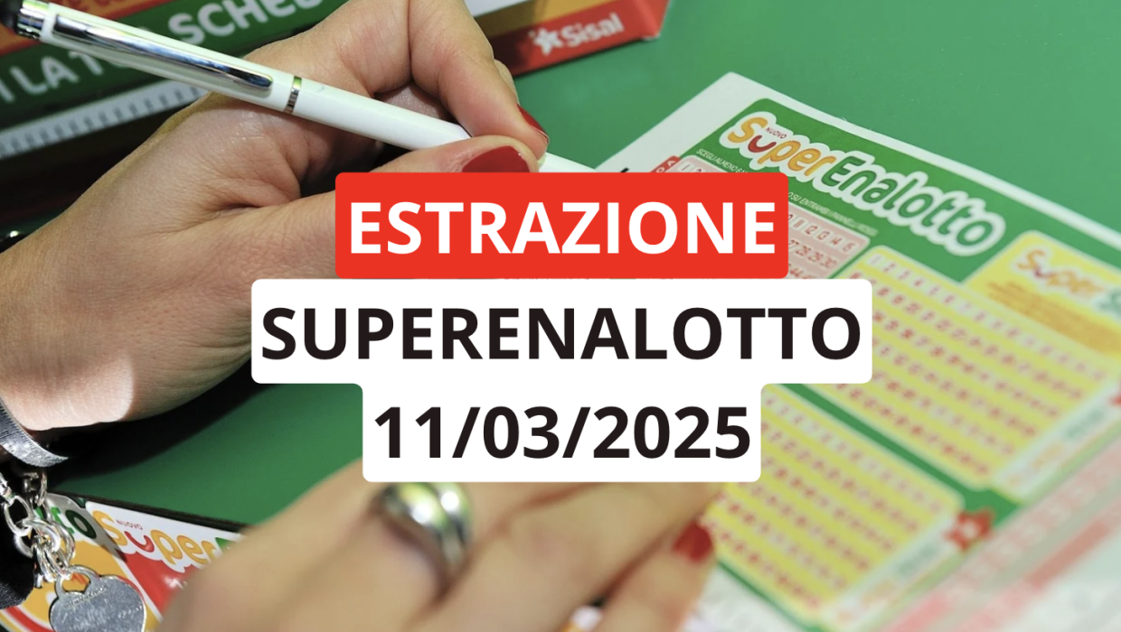 Estrazione Superenalotto, ecco i numeri vincenti di martedì 11 marzo 2025