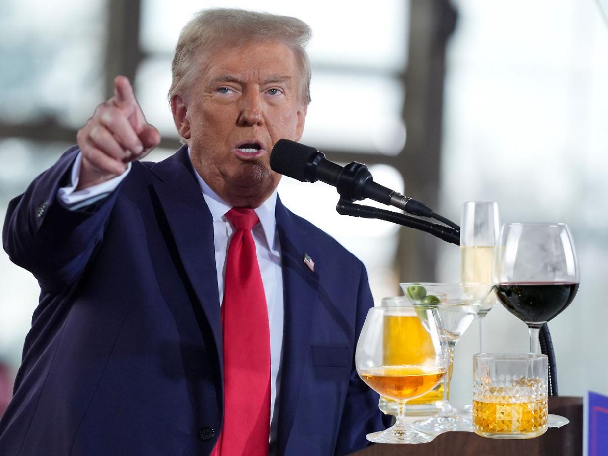 Trump rilancia la guerra dei dazi: stangata del 200% su vini e champagne europei