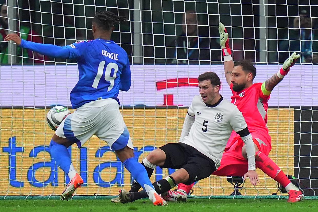 L'Italia cade a San Siro contro la Germania in Nations League (foto LaPresse)
