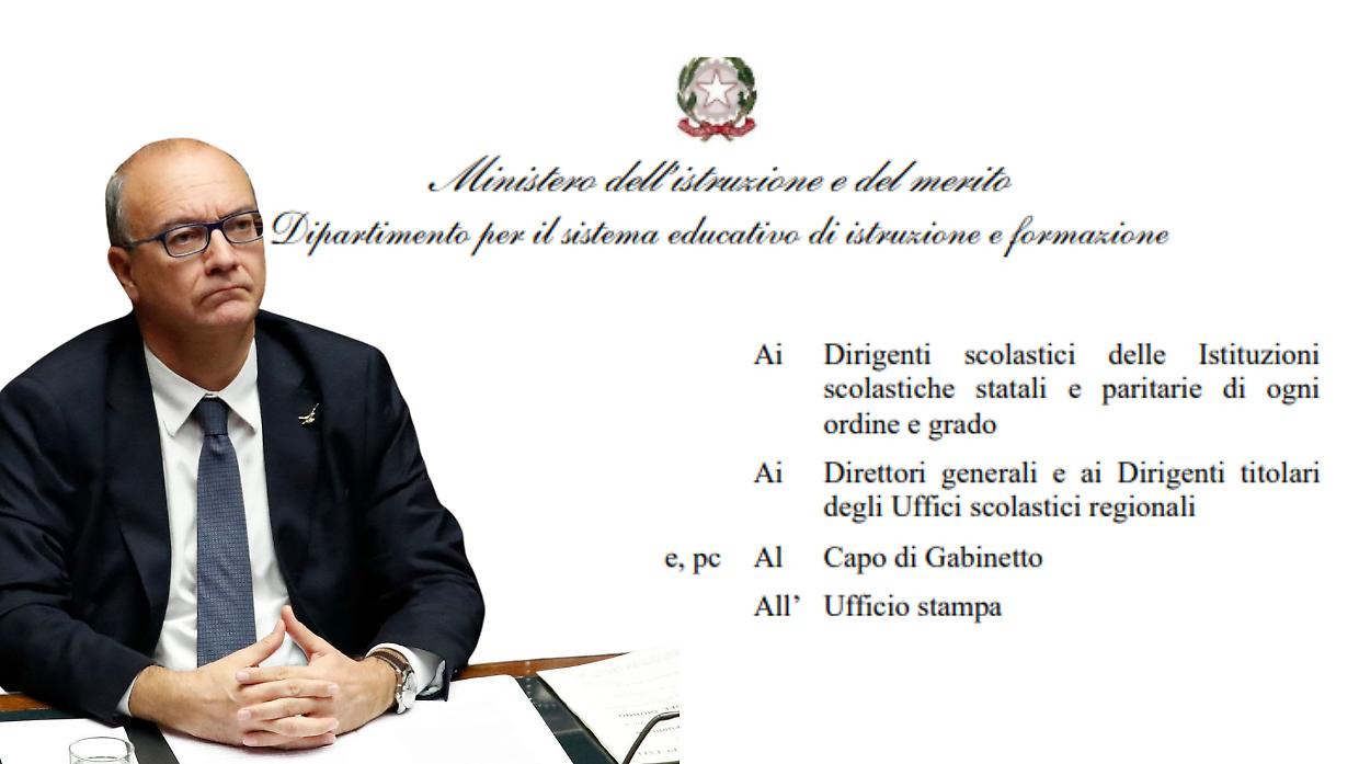 Il Ministro Valditara vieta l'uso di asterisco e schwa nelle scuole: "niente più tutt*, niente più ə, niente più pagliacciate"