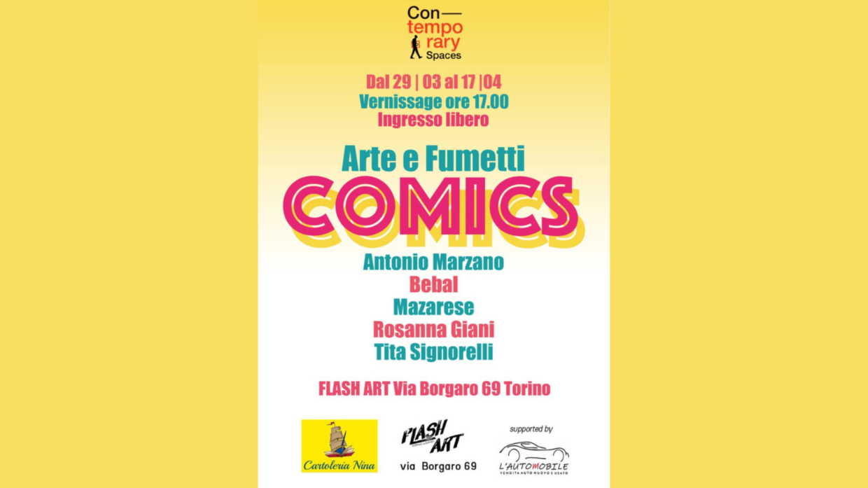 "Arte e Fumetti - Comics", l'esposizione tra eroi senza tempo e icone moderne alla storica bottega Flash Art Cornici