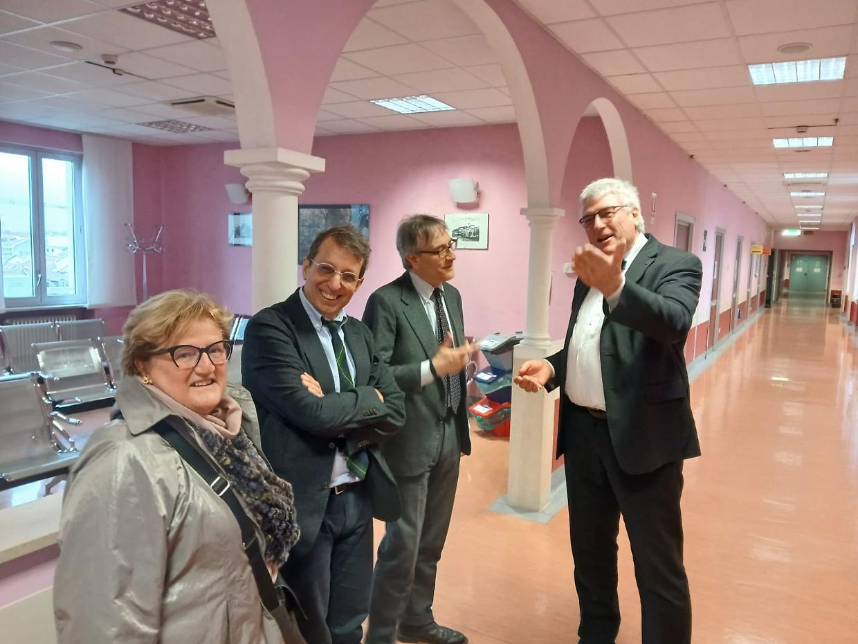 Thomas Schael nell'ospedale San Giovanni Antica Sede: il sopralluogo per trovare nuovi spazi per l'intramoenia   