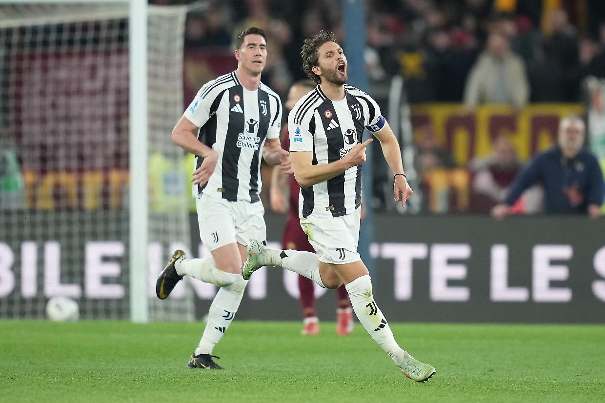 La Juve di Tudor c'è ma non vince: a Roma finisce 1-1