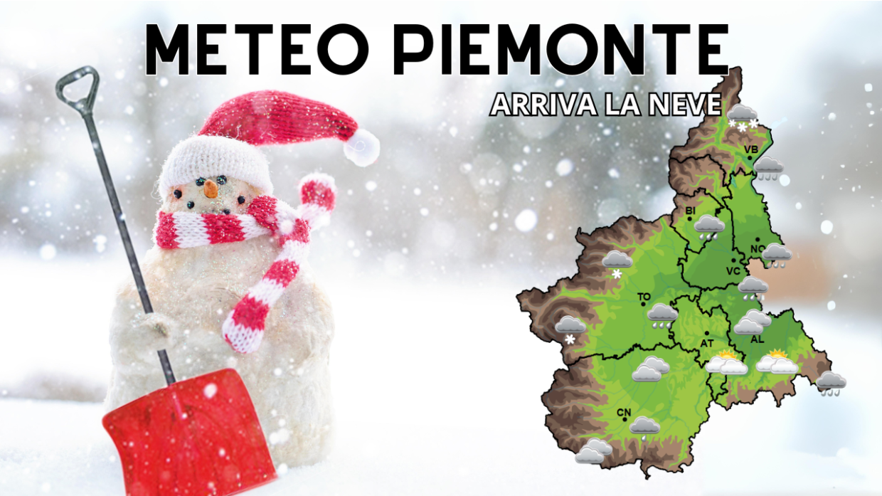 Meteo Piemonte, non solo la grande pioggia: arriva anche un metro di neve